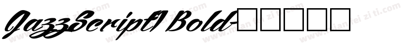 JazzScript1 Bold字体转换